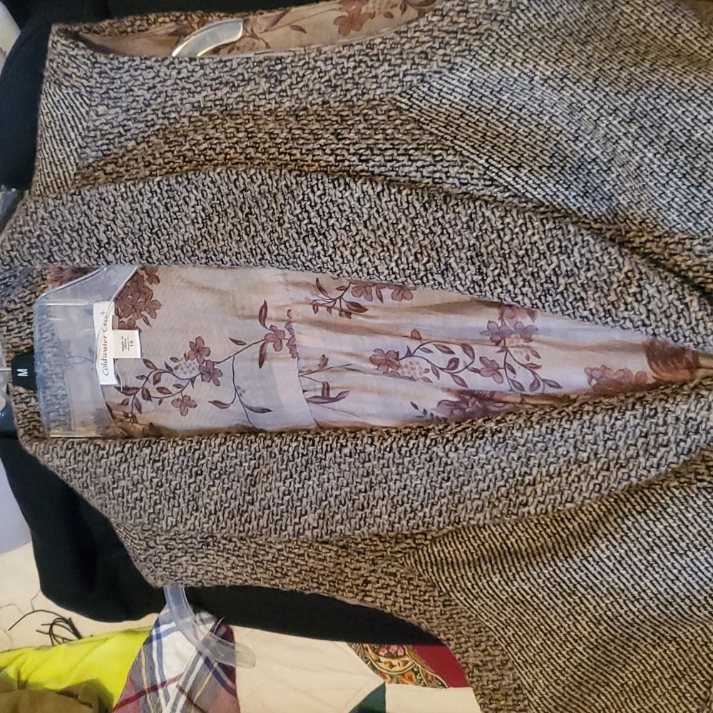 Womens Coldwater Creek Patterned Vest